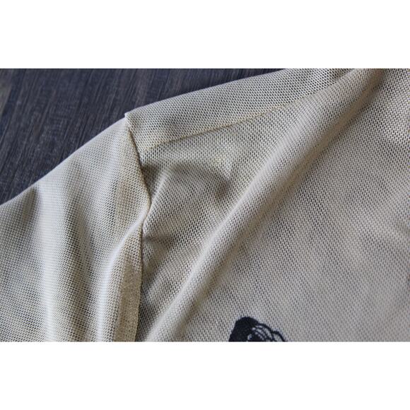 I AM GIA Sheer Long Sleeve Bodysuit Snake Tattoo Print Small - Picture 6 of 15